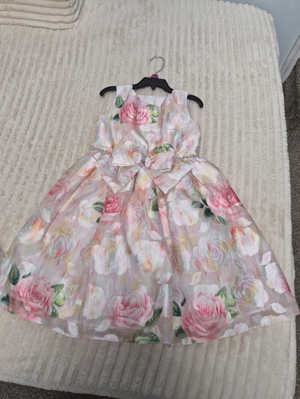Girls’ floral party dress